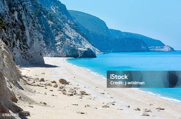 White Egremni Beach Stock Photo - Download Image Now - Bay of Water, Beach, Blue