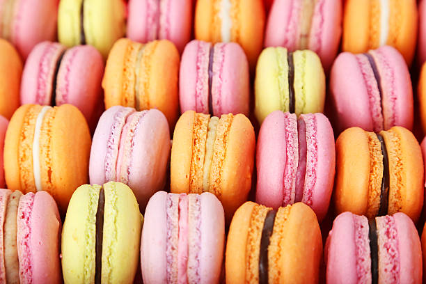 istock French colorful macarons background 470674160