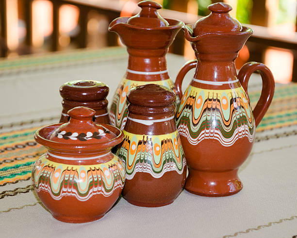 Traditional Bulgarian handmade pottery, Plovdiv, Bulgaria