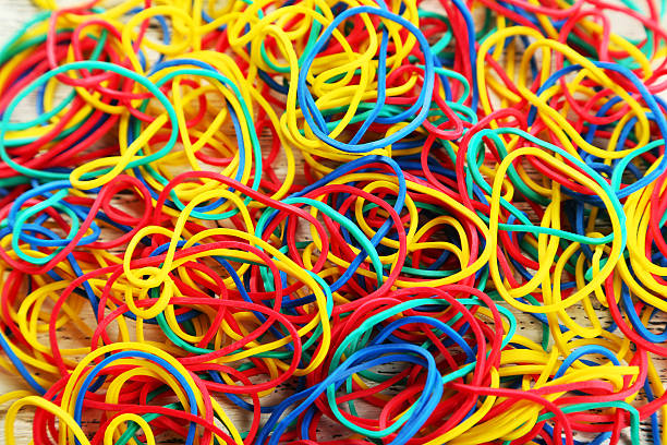 istock Colorful rubber bands, background 470675058
