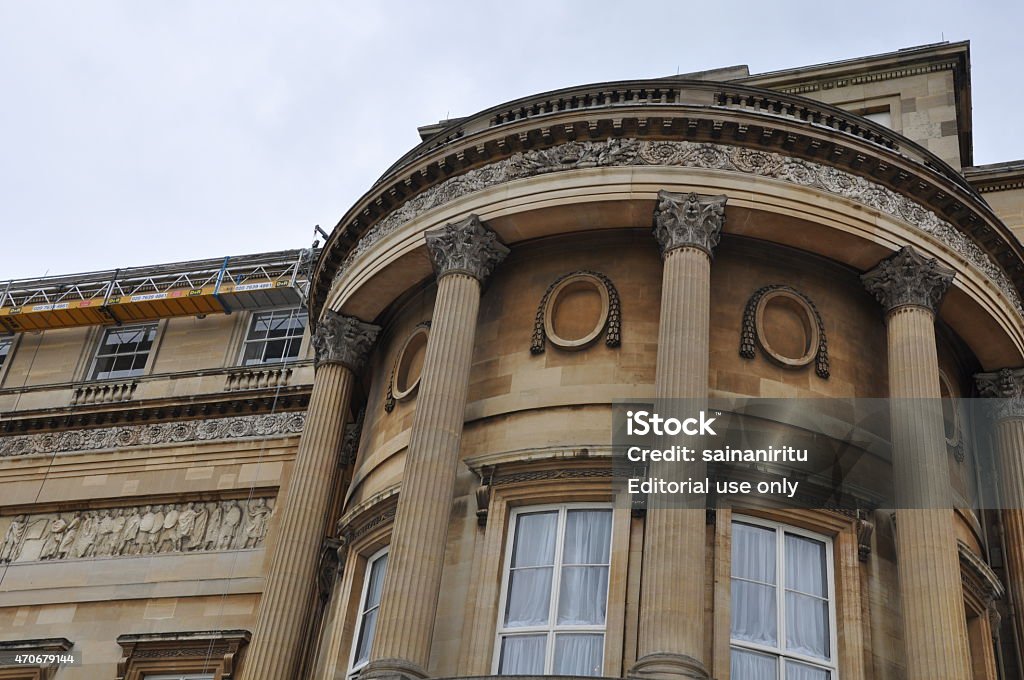 Buckingham Palace in London, England London, England - September 7, 2011: Buckingham Palace in London, England. The famous changing of the guard takes place at this location every morning at 11:30 a.m. 2015 Stock Photo