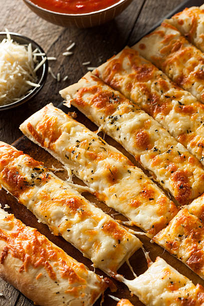 istock Homemade Cheesy Breadsticks with Marinara 470684536