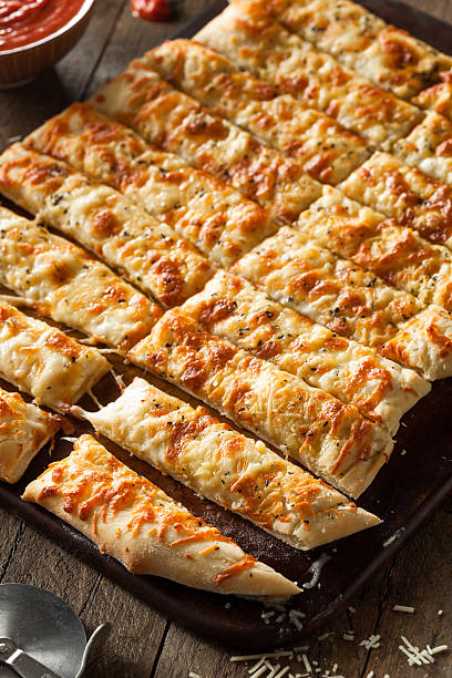 istock Homemade Cheesy Breadsticks with Marinara 470684542