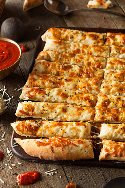 istock Homemade Cheesy Breadsticks with Marinara 470684678