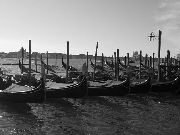istock Gondola Row, or Parking in Venice 470684930