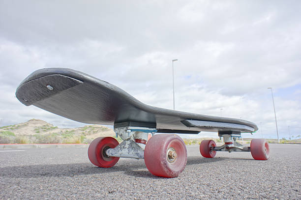 istock Vintage Style Longboard Black Skateboard 470688231