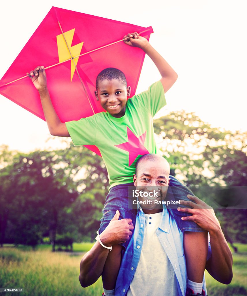 Afrikanische Familie Freude Urlaub Ferien Konzept-Aktivität - Lizenzfrei 2015 Stock-Foto