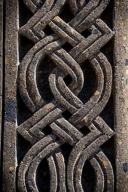istock ornament on stone, part of khachkar 470689582