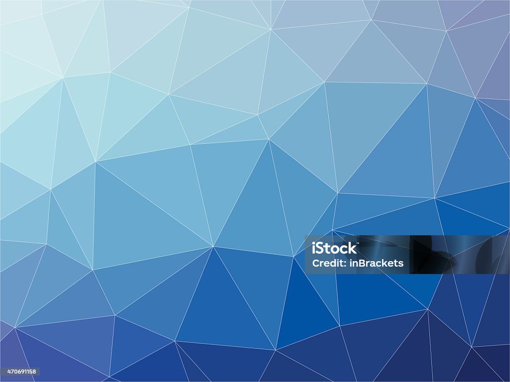 Blue polygon background Blue polygon background with white lines 2015 stock vector