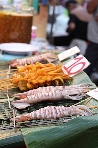 istock B-B-Q Grilled Squid in the market 470695968