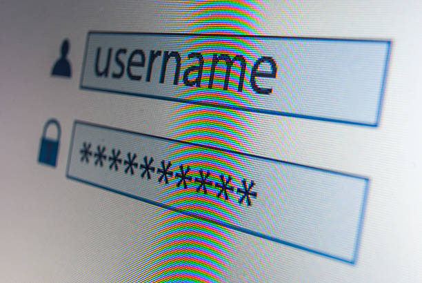 istock Login on monitor 470698332