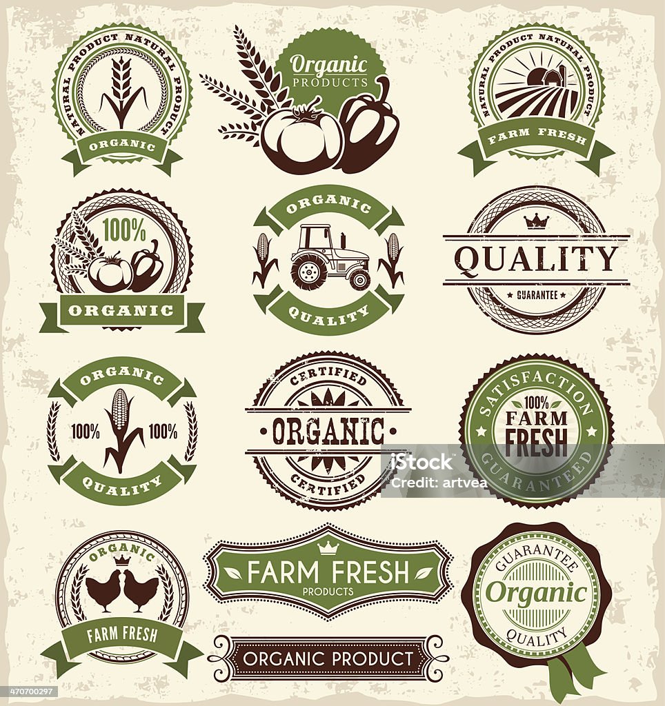 Farm Badges  Agricultural Fair stock vector