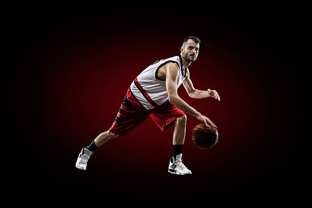 istock Basketball player in action is flying high 470702480
