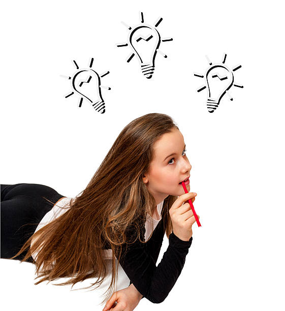 istock Little girl thinking 470705628