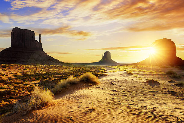 istock Monument Valley and surrounding desert as seen at sunset 470706028