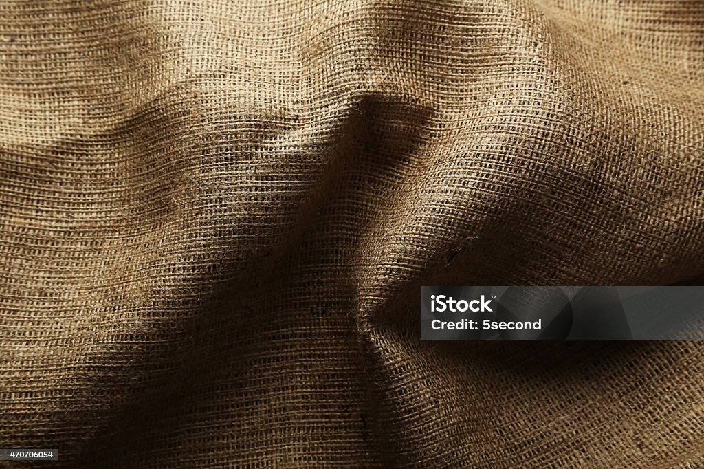 Background of natural burlap 2015 Stock Photo