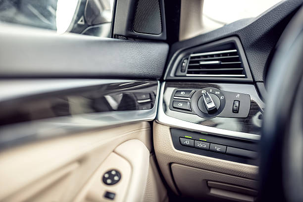 istock Modern car interior with leather and premium details 470706344