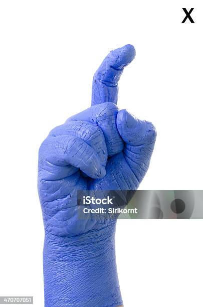 Finger Spelling The Alphabet In American Sign Language Stock Photo - Download Image Now