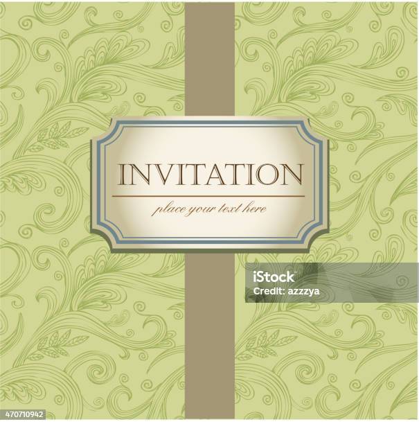 Template Frame Design For Invitation Stock Illustration - Download ...