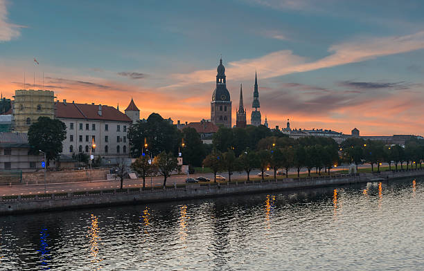 istock View on Old Riga at sunset, Latvia, Europe 470714061