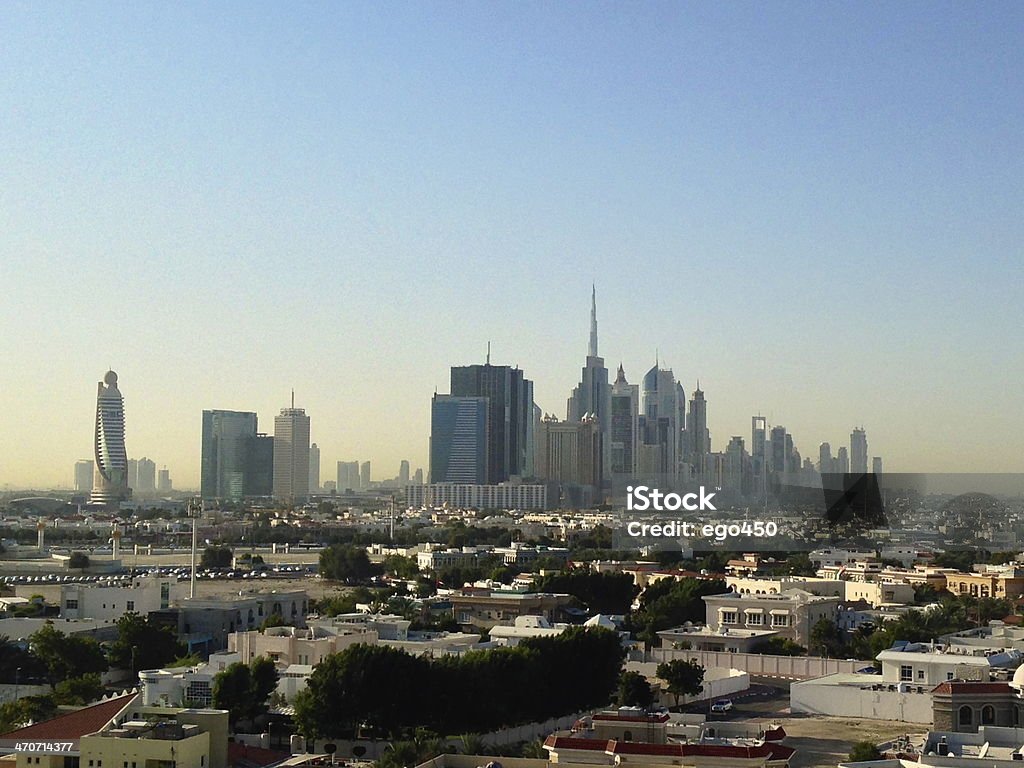 Dubai Downtown District, UAE Dubai Downtown District skyline, United Arab Emirates Architecture Stock Photo