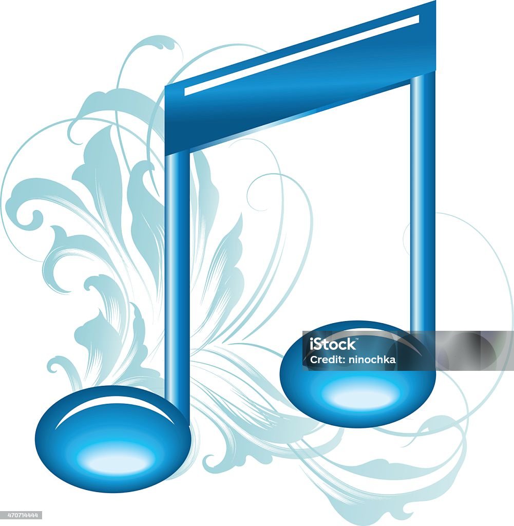 Note Vector Blue Blue Note Stock Illustration - Download Image Now - 2015, Blue ...