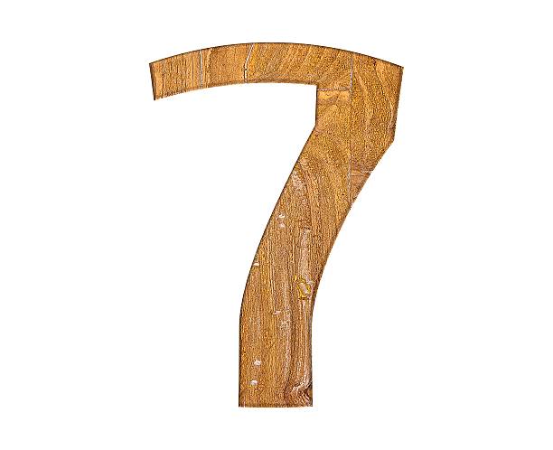 istock Number 7 wooden. 470714723