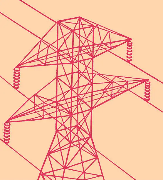 Vector illustration of Power Lines