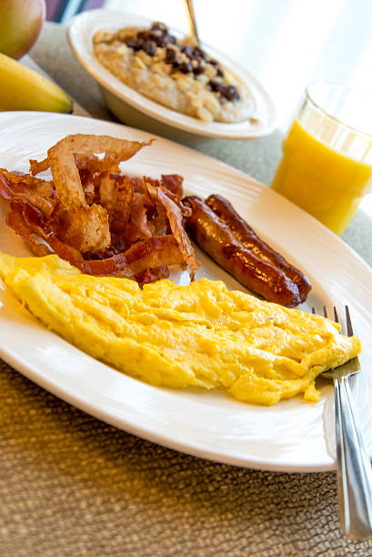 istock hearty eggs, bacon and sausage breakfast on a plate 470714852