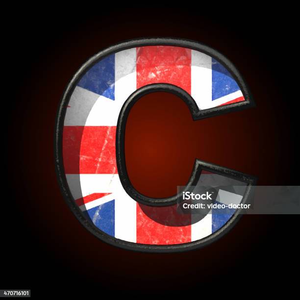 Vector Great Britain Cutted Figure C Stock Illustration - Download Image Now - Abstract, Alphabet, Aluminum