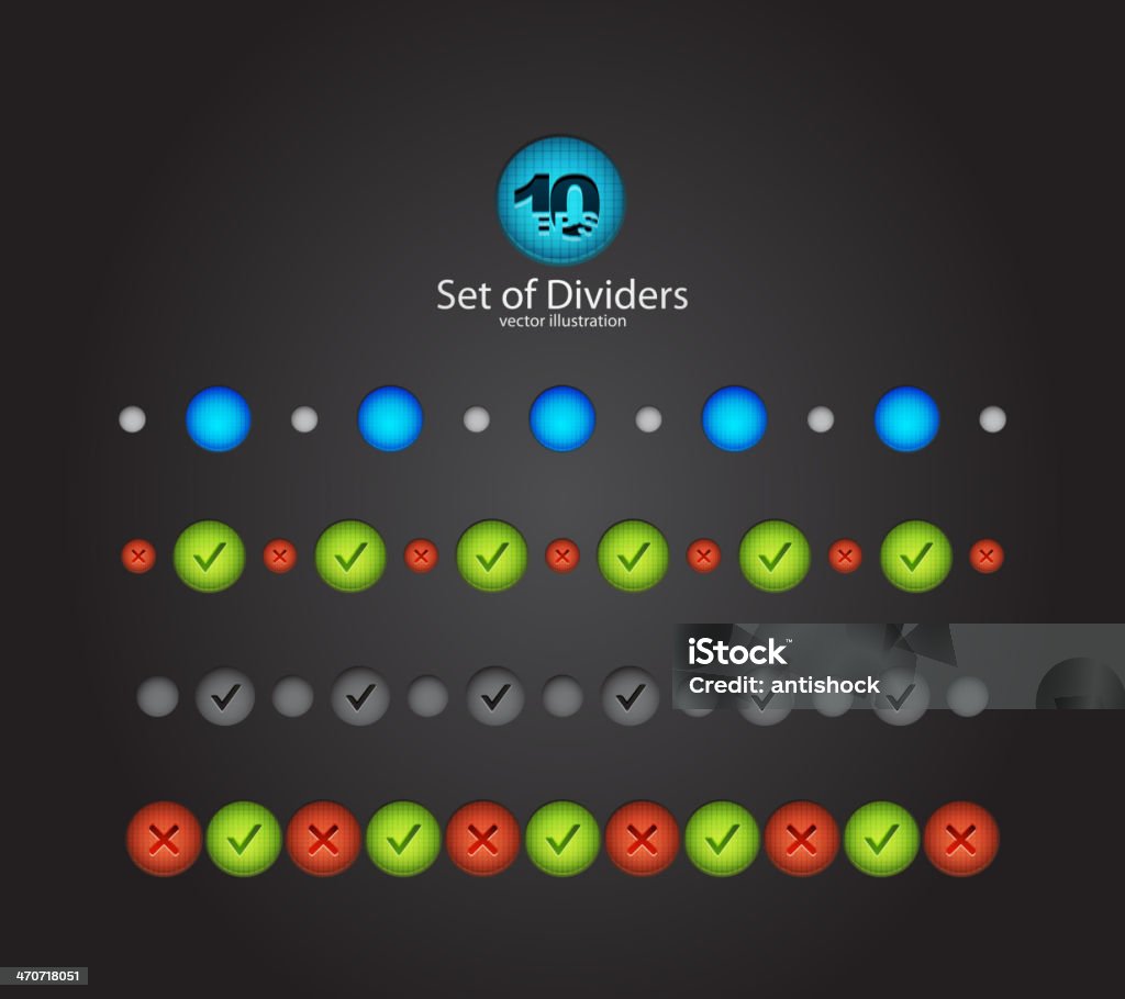 Web Divider Ui Vector Web Divider Set Stock Illustration - Download Image Now ...