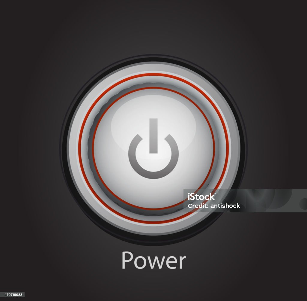 Vector Power Button Stock Illustration - Download Image Now - Business ...