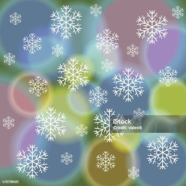 Abstrait Fond De Neige Vecteurs libres de droits et plus d'images vectorielles de Blanc - Blanc, Bleu, Boule de Noël