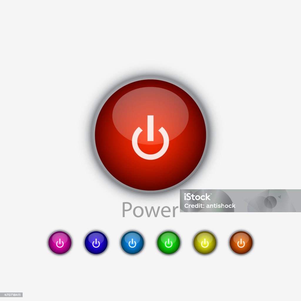 Plugin Power Button Vector Power Button Stock Illustration - Download Image Now - Business ...