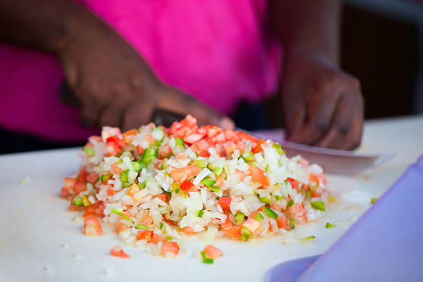 salada de moluscos das bahamas - queen conch - fotografias e filmes do acervo