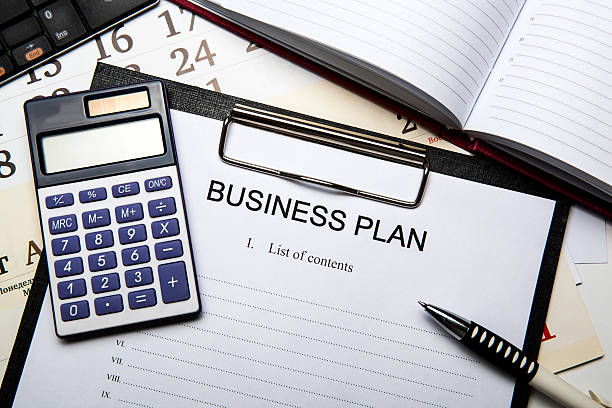 istock Business still life with business plan 470724134