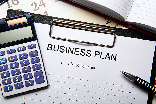 istock Business still life with business plan 470724140