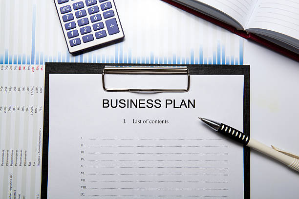 istock Business still life with business plan 470724144