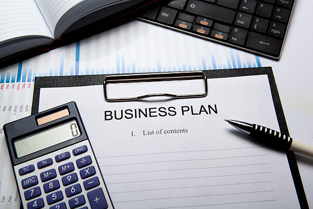 istock Business still life with business plan 470724150