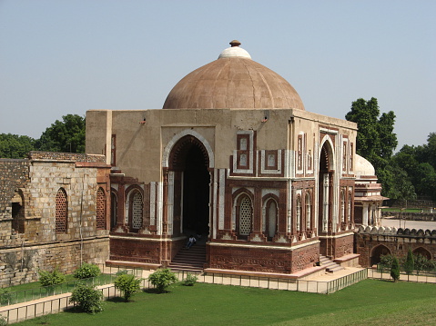 The mosque at the Qutb Minar Complex, Delhi, India