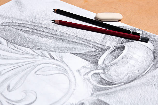 istock Drawing of still life by graphite pencil. 470724418