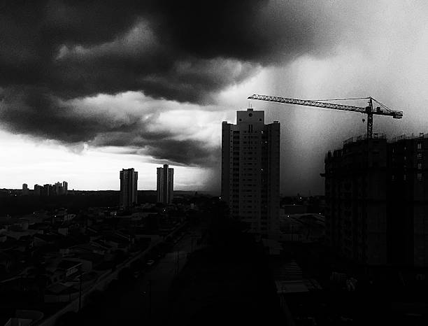 istock Amazing storm darkening the day. 470724672
