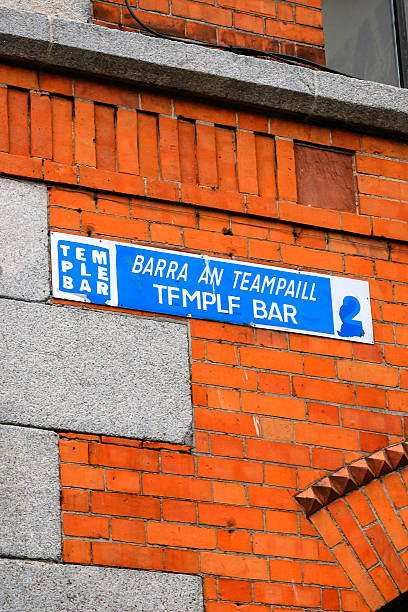 istock Blue and White Temple Bar sign 470724850