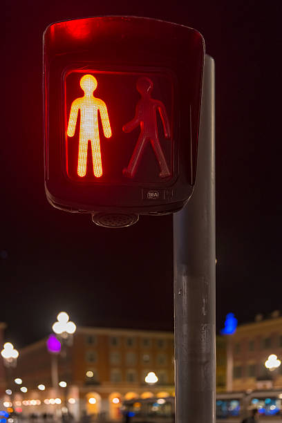 istock Red don't walk light at a pedestrian crossing 470725320