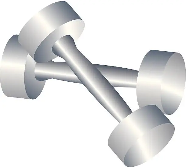 Vector illustration of Dumbbells C