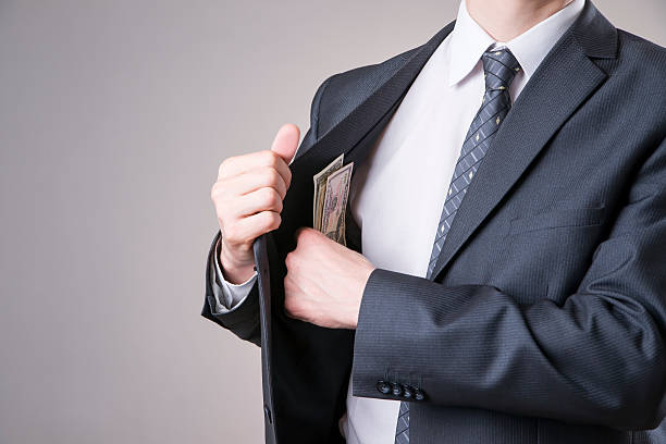 istock Businessman with money in studio 470728630