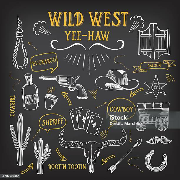 Wild West Icons Stock Illustration - Download Image Now - Icon Symbol, Wild West, Cowboy