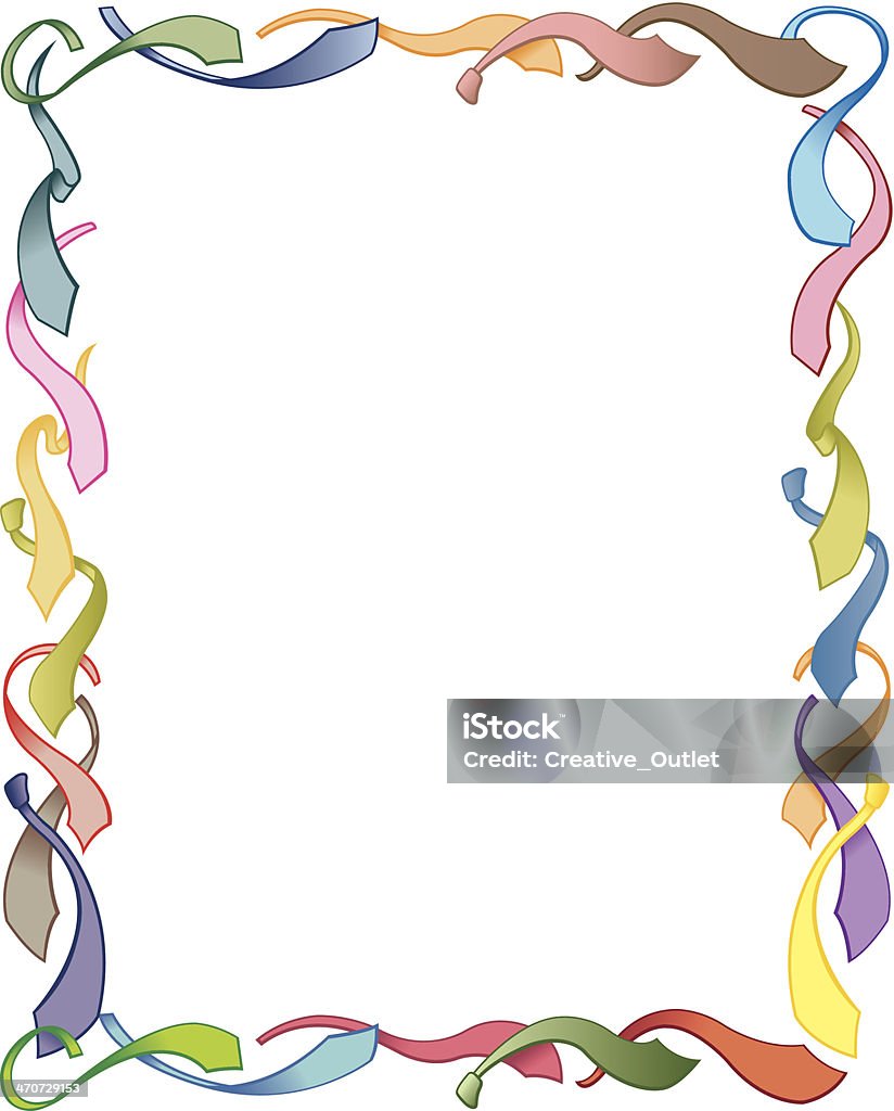 Necktie Frame Neckties Frame C Stock Illustration - Download Image Now - Fashion ...