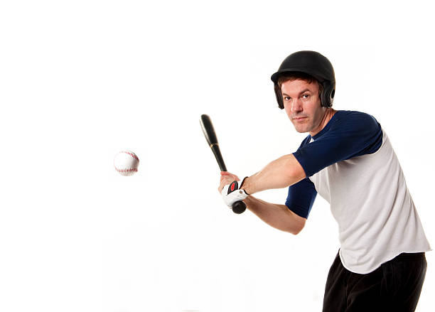 istock Baseball or softball Player Isolated on White 470730778