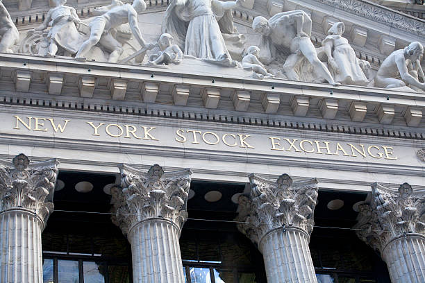 뉴욕 증권 거래소 - wall street stock exchange new york city new york stock exchange 뉴스 사진 이미지